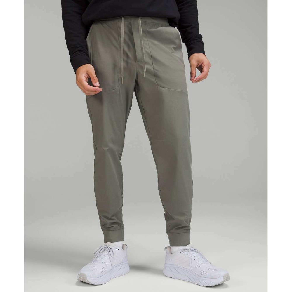 Lululemon Mens ABC Jogger Warpstreme Slim Fit Pants Grey Sage Size S